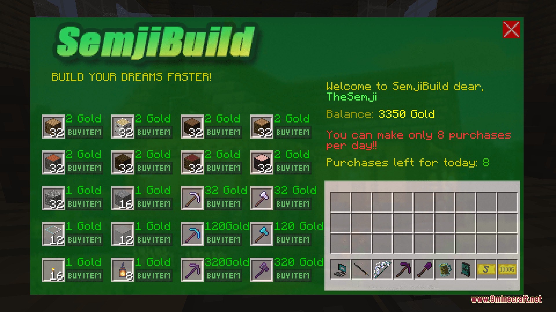 Semji Net Mod (1.21.1) – Shop Online and Trade Items with Digital Currency — screenshot 8