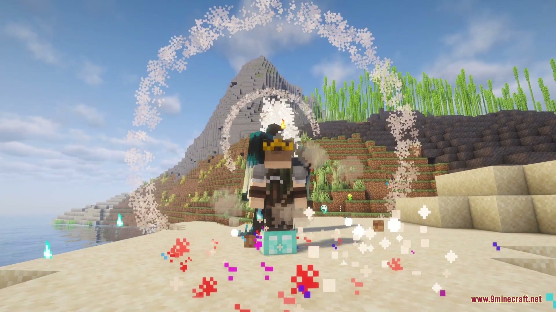 A player performing a kick that creates a large white circular shockwave effect