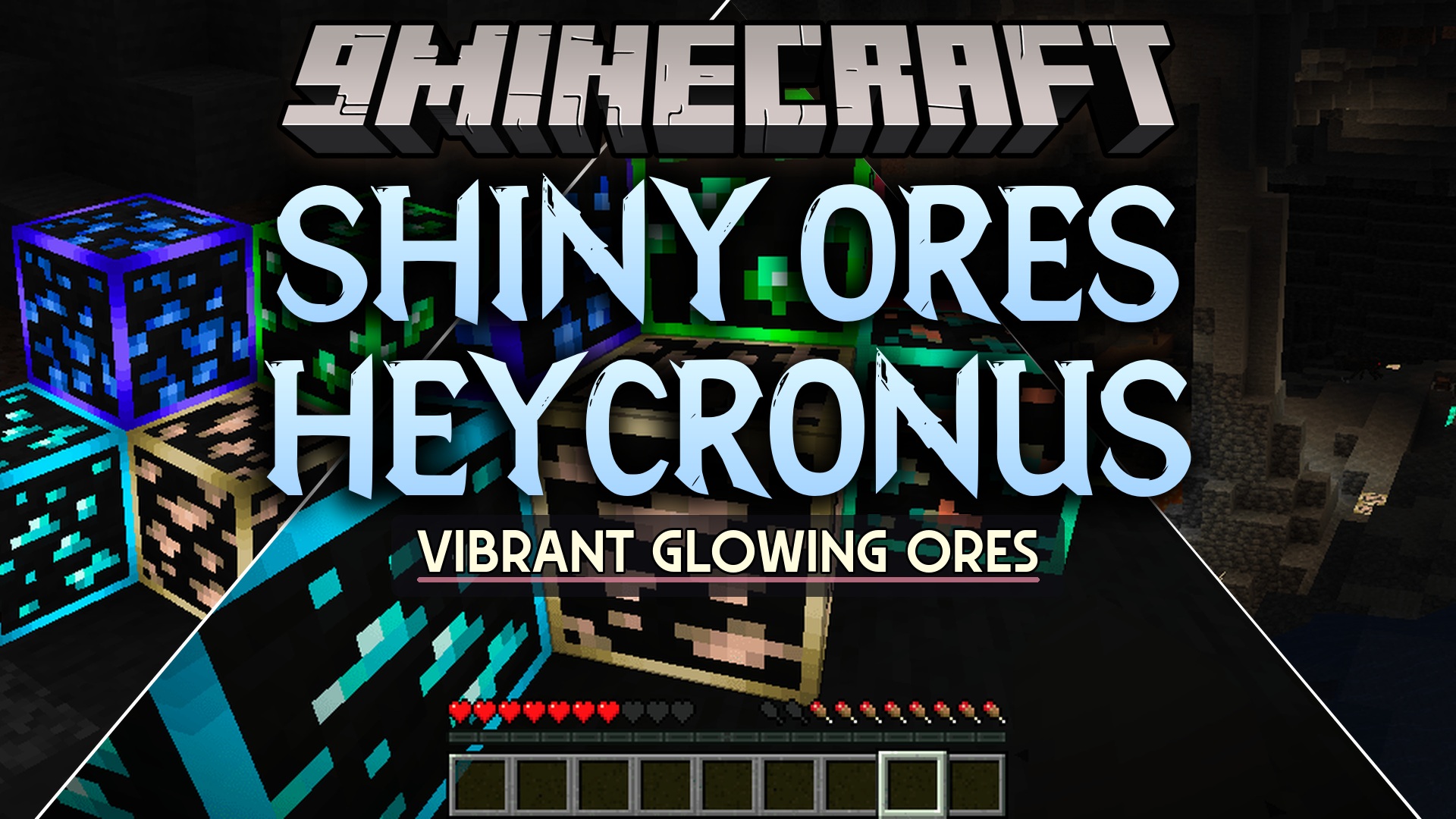 Shiny Ores Heycronus Resource Pack (26.1.2, 1.20.1) – Glowing Treasures