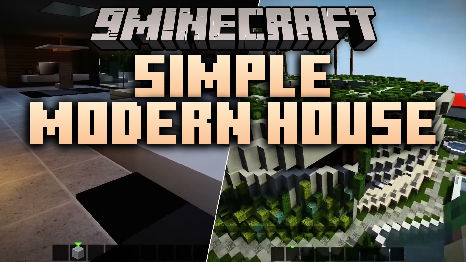 Simple Modern House Map