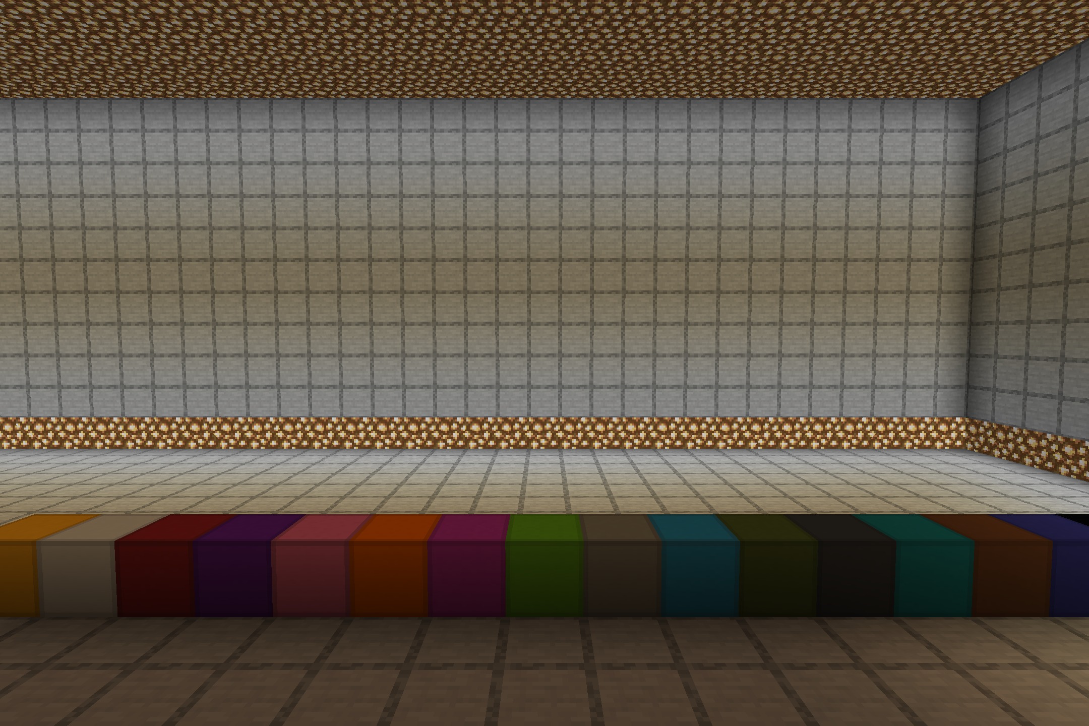 Simply Concrete Pack Resource Pack Screenshot 1 Simply Concrete Pack displays smooth and solid colored blocks in a room