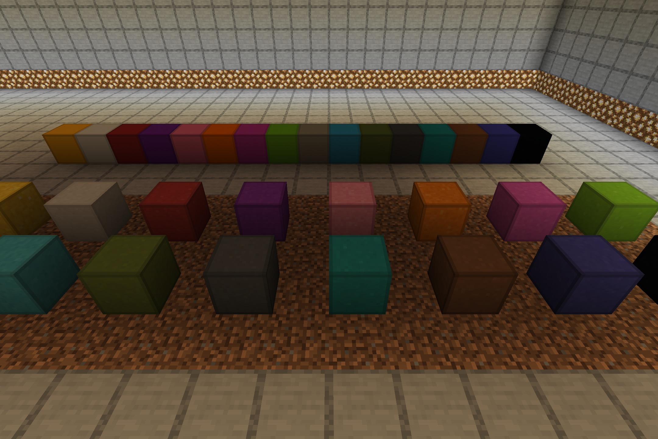 Simply Concrete Pack Resource Pack Screenshot 5 Showcase of various solid colored concrete blocks with smooth and clean textures