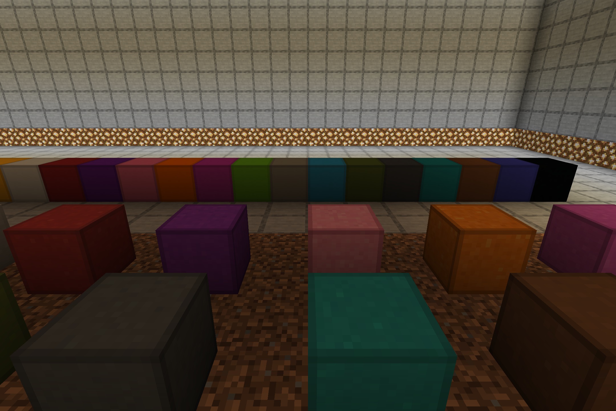 Simply Concrete Pack Resource Pack Screenshot 8 Close up view of colored concrete blocks showing clean and solid textures