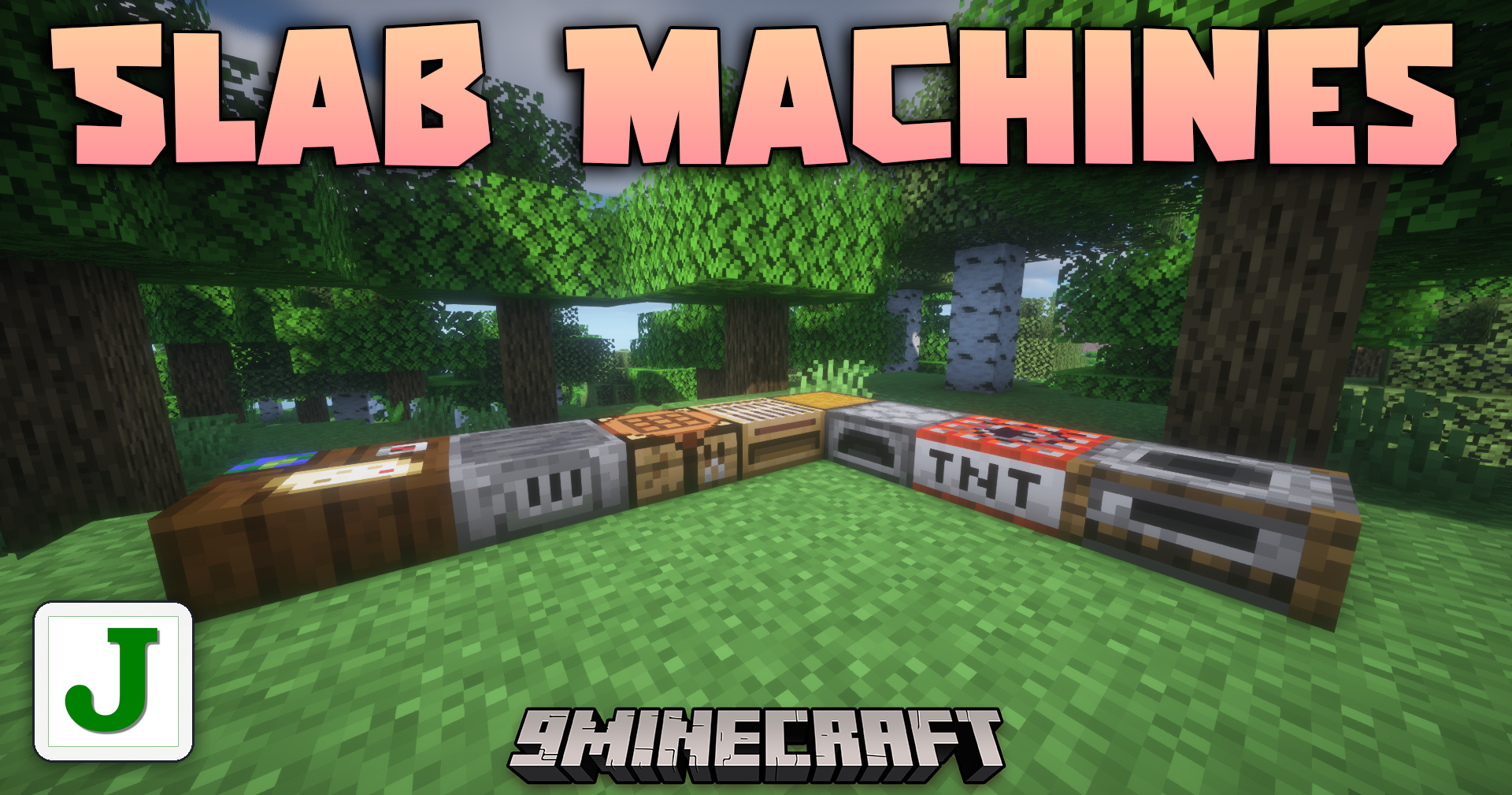 Slab Machines Mod (26.1.2, 1.20.1) – Build Working Crafting Stations