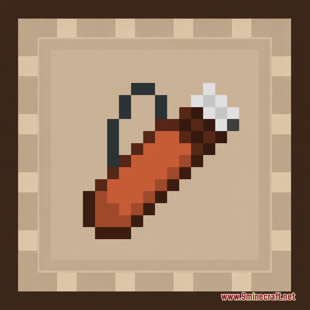 Smart Back Packs Mod Screenshot 1 A brown leather quiver icon with white arrows and black strap