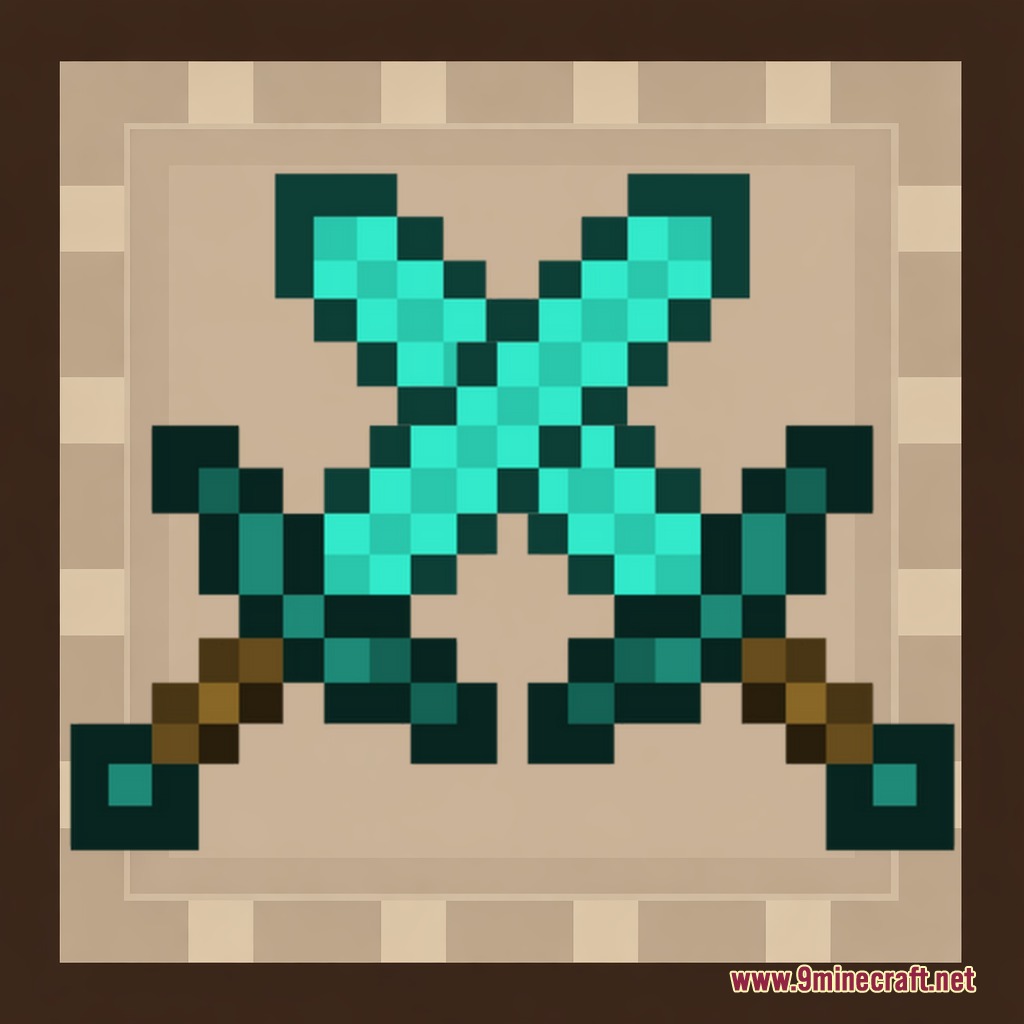 Smart Back Packs Mod Screenshot 7 Logo for Smart Back Packs Mod featuring two crossed diamond swords