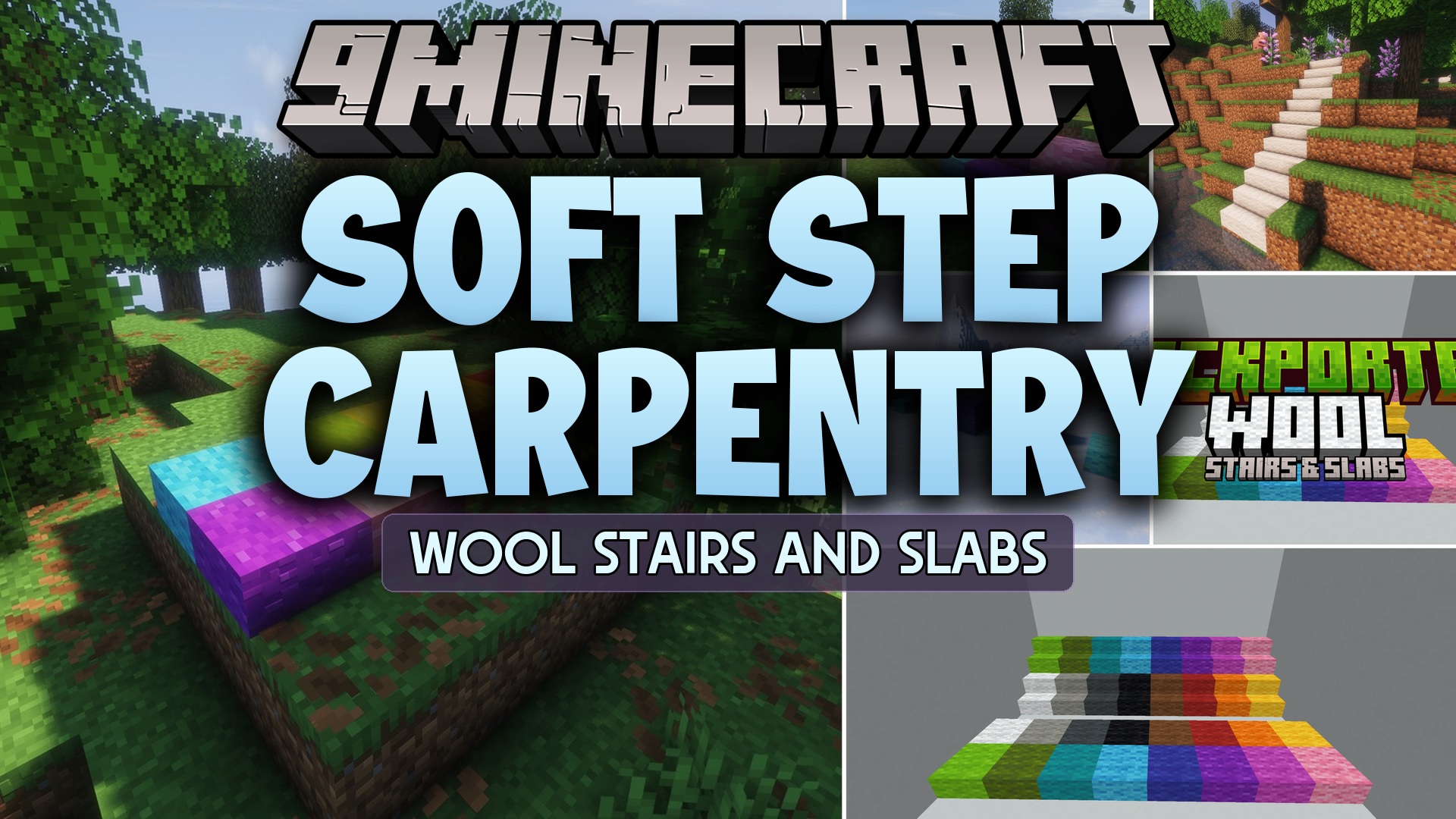 Soft Step Carpentry Mod (26.2, 1.20.1) – Build Cozy Interiors with Wool Stairs