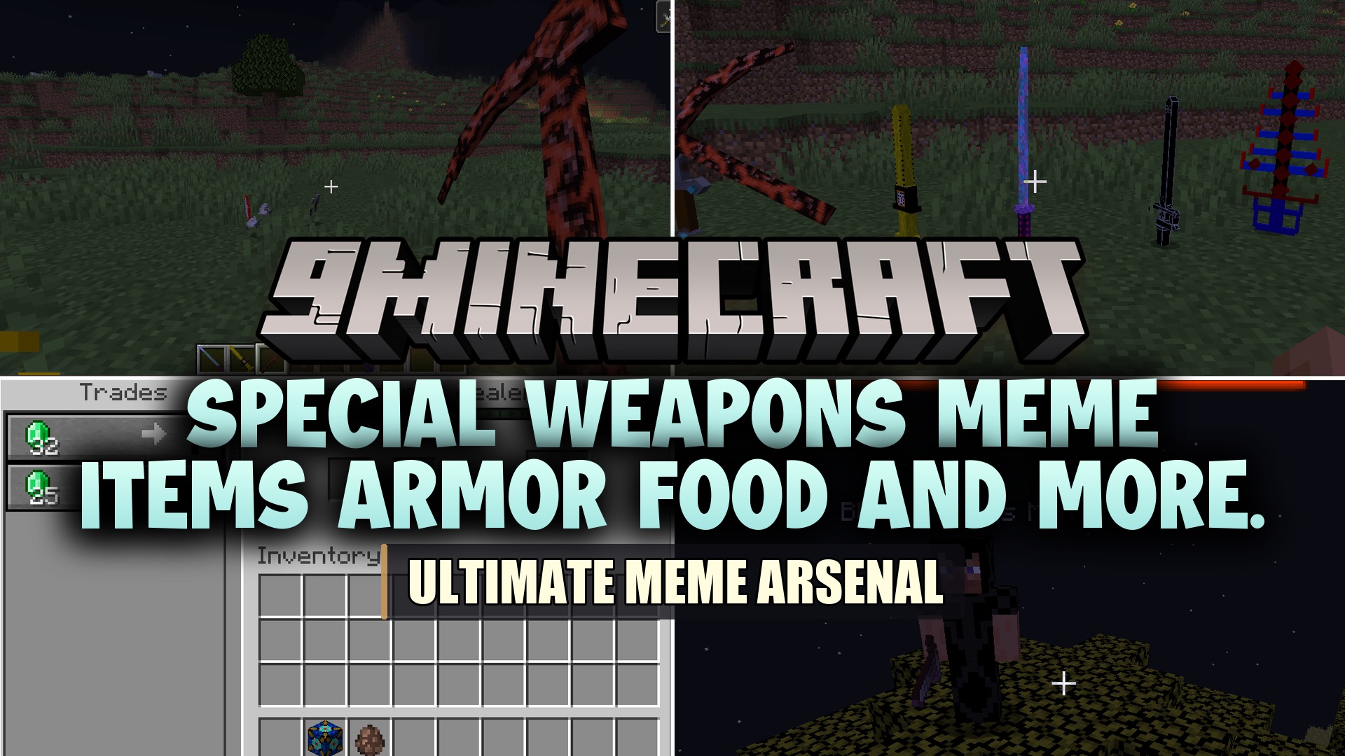 Special Weapons Meme Items Armor Food and More. Mod
