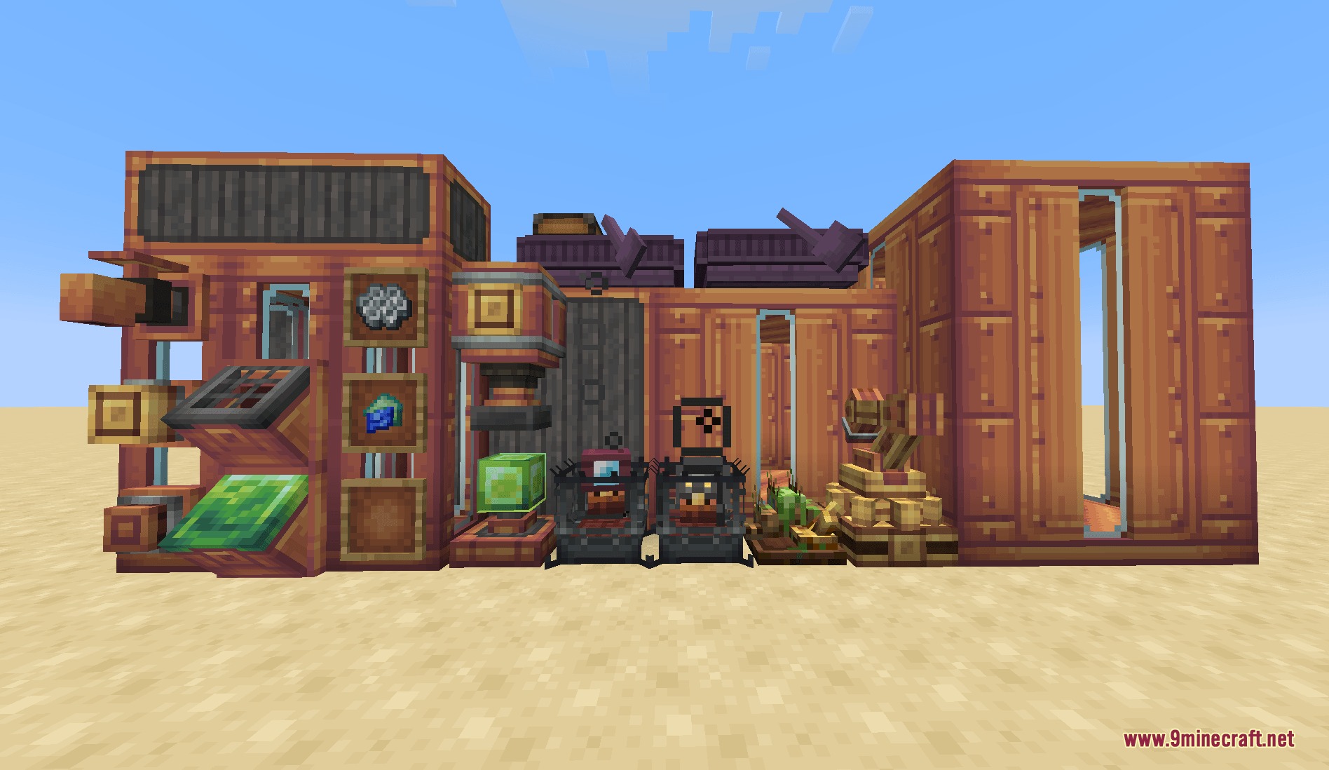 Modded items and machines updated with the Squareful Skeleton Patch textures