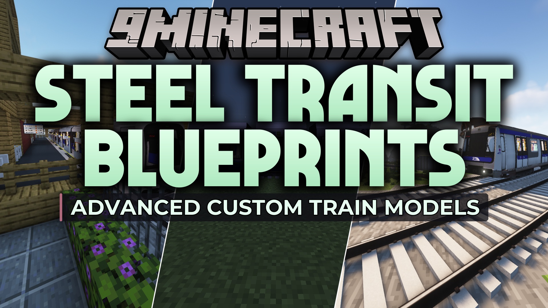 Steel Transit Blueprints Resource Pack (1.20.1) – Sleek Modern Trains