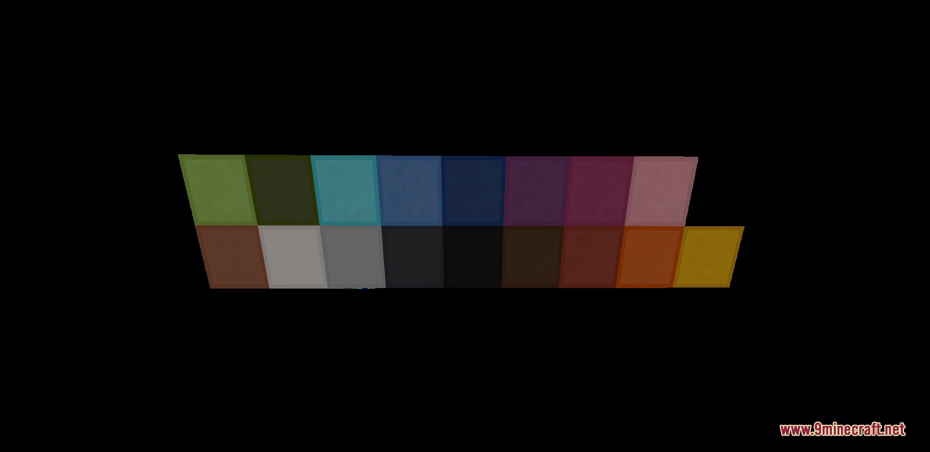 Strudelgame V2 Resource Pack Screenshot 5 Simplified textures for wool and terracotta blocks in a grid layout