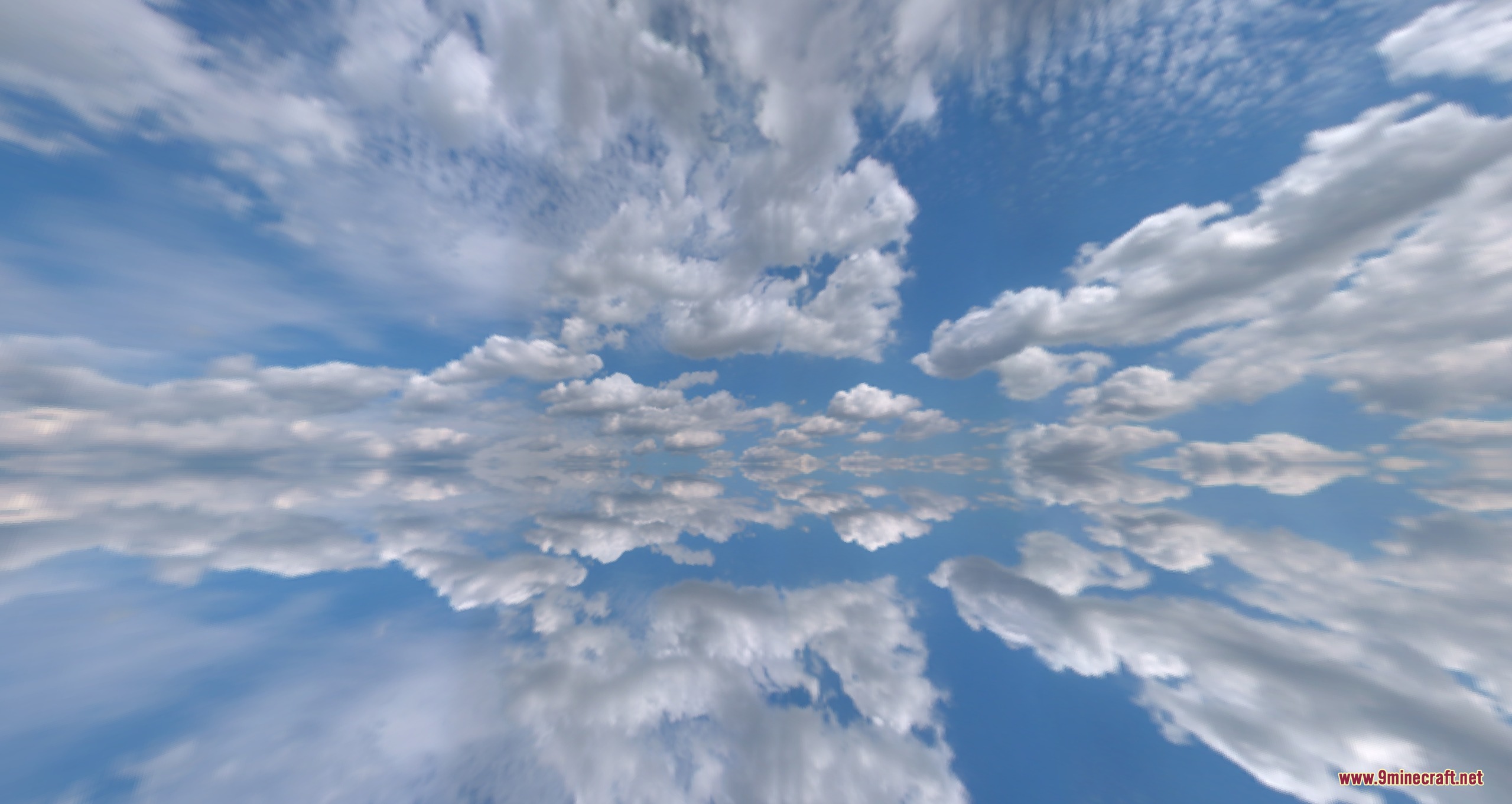 Strudelgame V2 Resource Pack Screenshot 6 Stunning custom skybox featuring realistic clouds and a clear blue sky