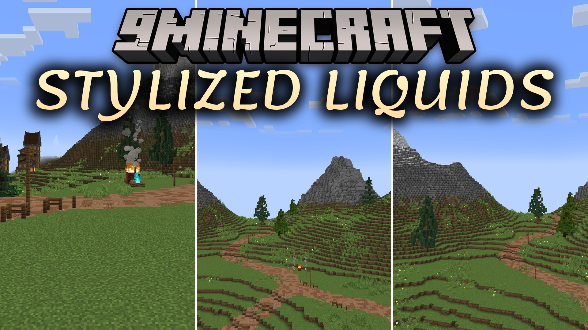 Stylized Liquids Resource Pack (1.21.11, 1.21.1) – Beautiful Handpainted Oceans