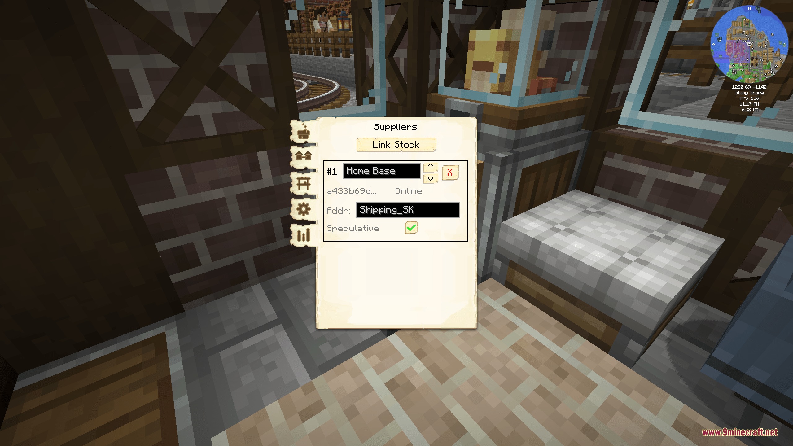 Configuring supplier settings in the Supply Lines mod for automated item delivery