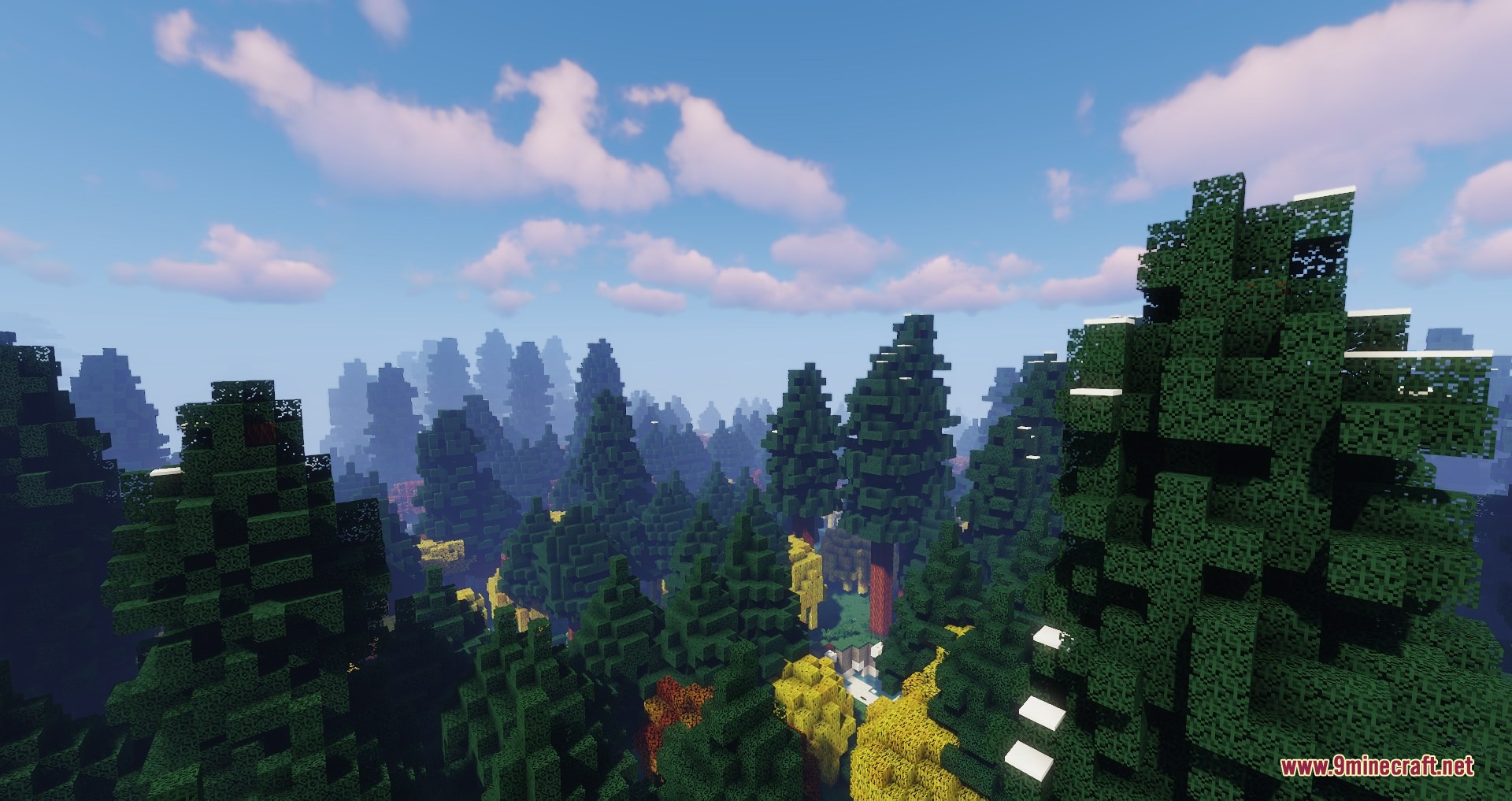 Sylvan Soil Strata Mod adds tall pine trees to a dense alpine forest
