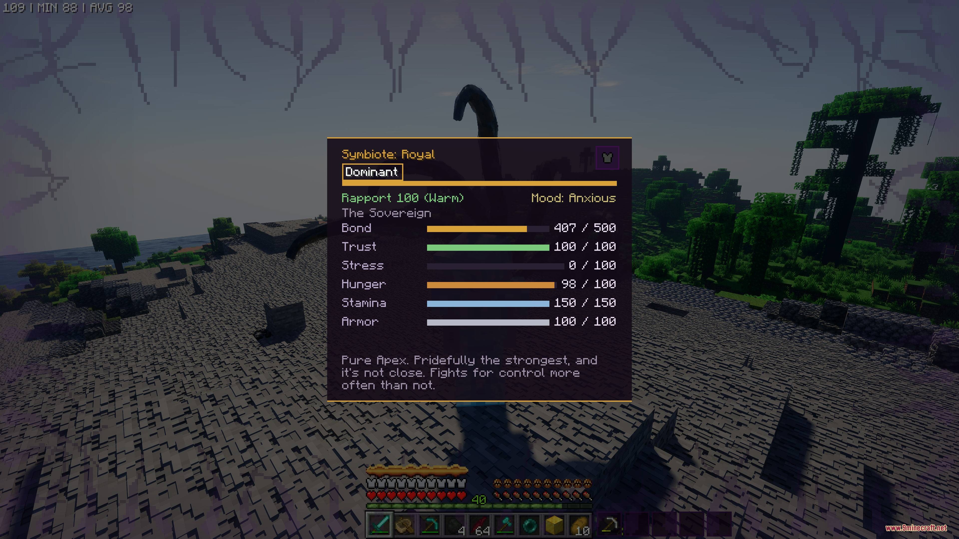 Symbiote a Bonding Experience Mod (1.20.1) – Share Your Body with Alien — screenshot 4
