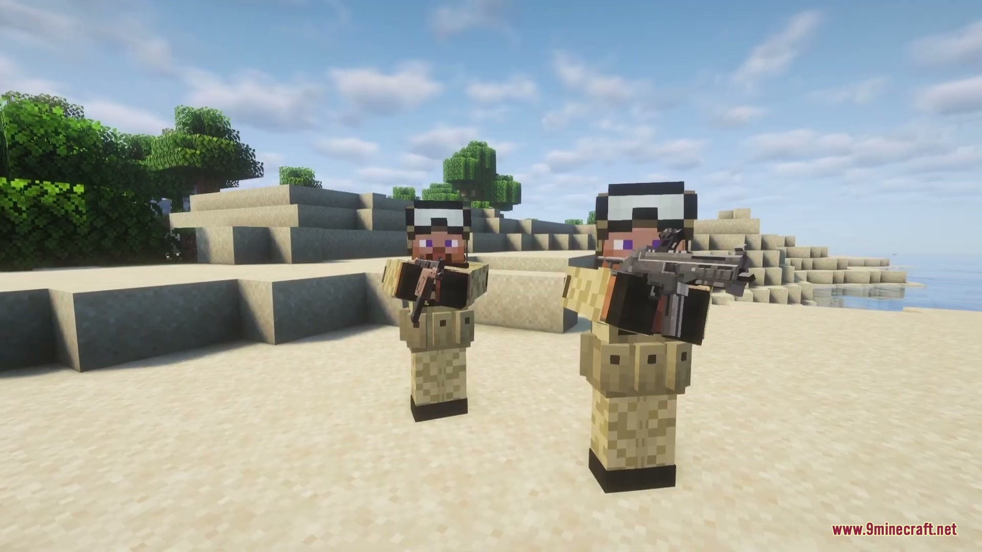 TACZ Biome Soldiers Mod (1.20.1) – Fight Armed Patrols and Hire Tactical — screenshot 4