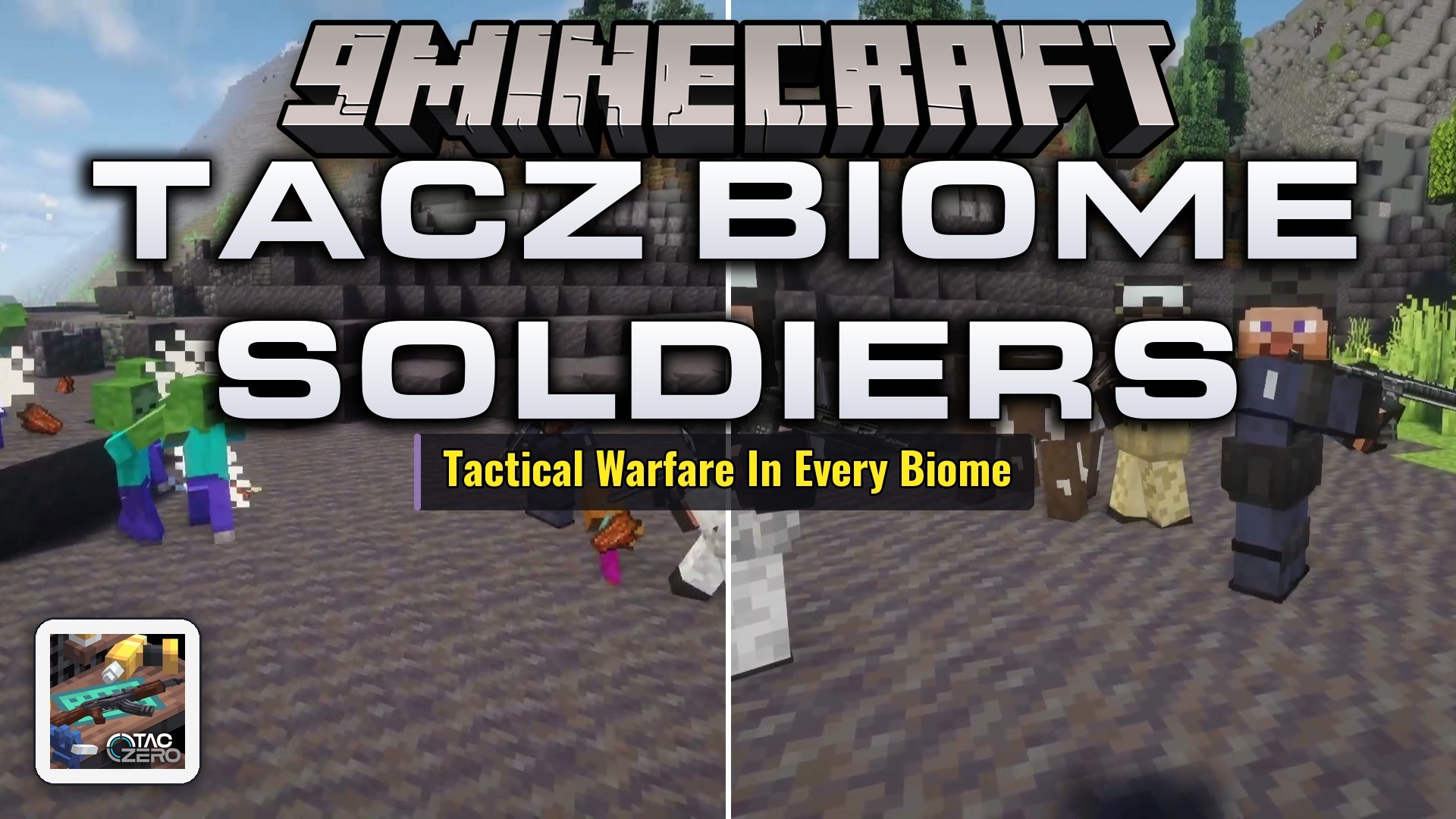TACZ Biome Soldiers Mod (1.20.1) – Fight Armed Patrols and Hire Tactical