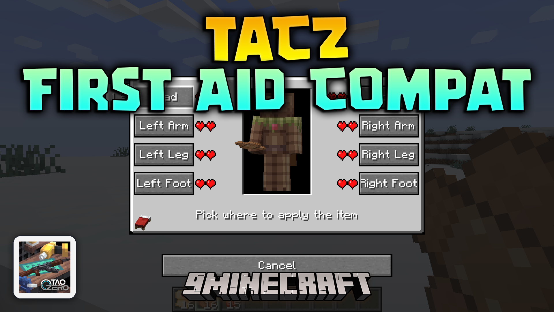TACZ First Aid Compat Mod (1.20.1) – Take Locational Body Damage in Gunfights