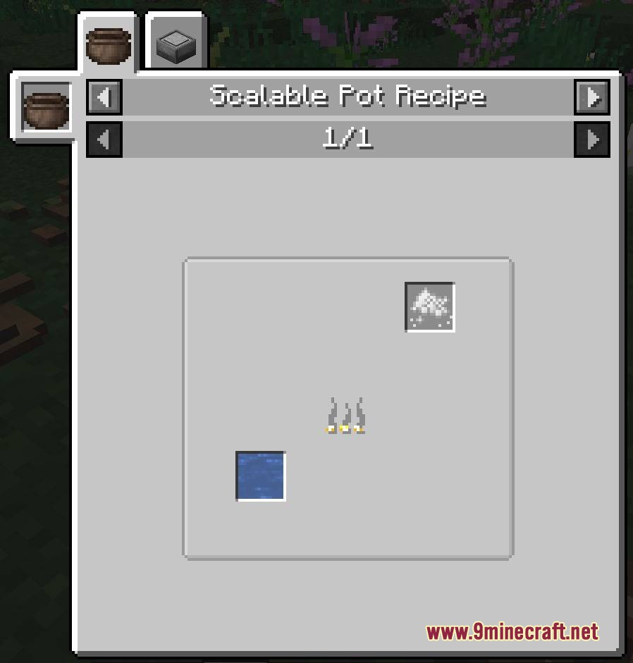 TFC Artisanal Mod Screenshot 3 Minecraft interface showing the recipe for boiling salt water to collect salt