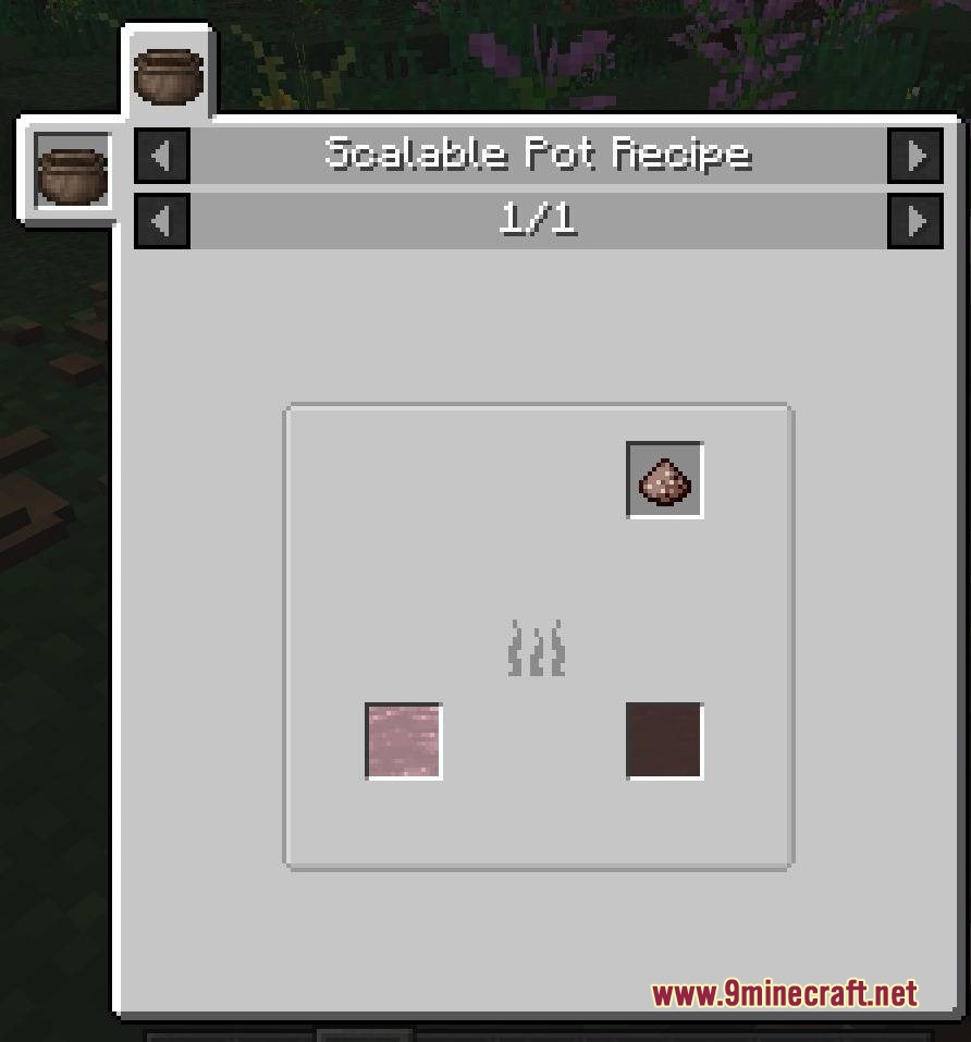 TFC Artisanal Mod Screenshot 4 Scalable pot recipe interface for crafting survival items in TFC Artisanal mod