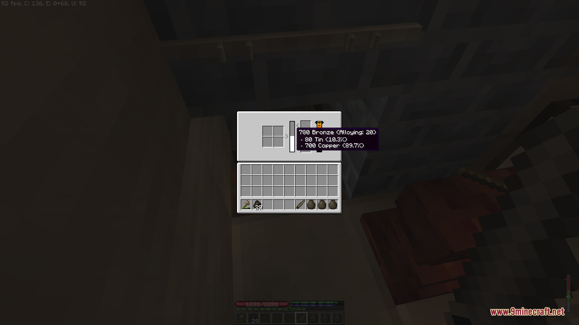 TFC Plus Bids Mod Screenshot 5 TFC Plus Bids Mod interface showing the exact composition of bronze alloy