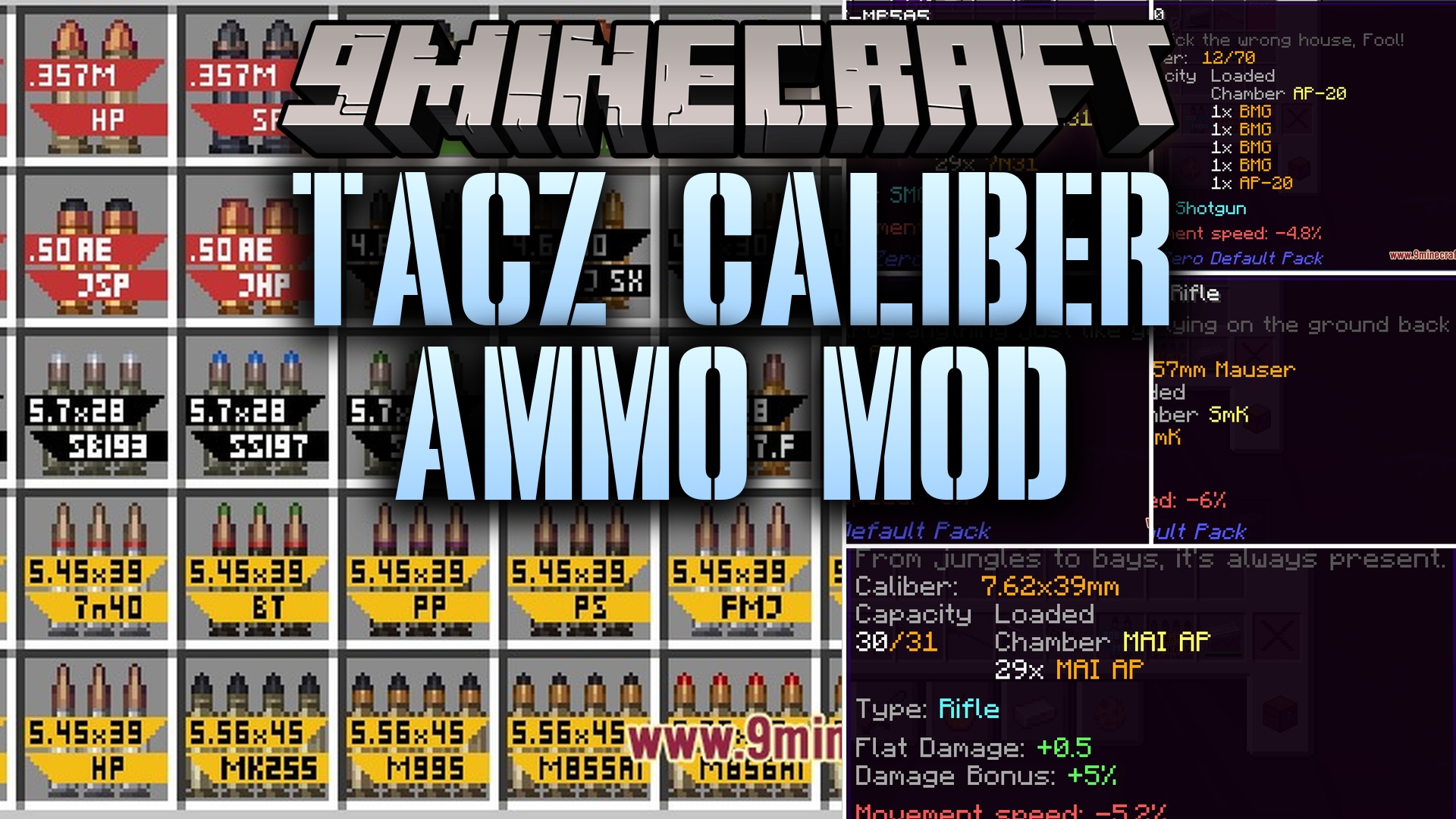 TaCZ Caliber Ammo Mod