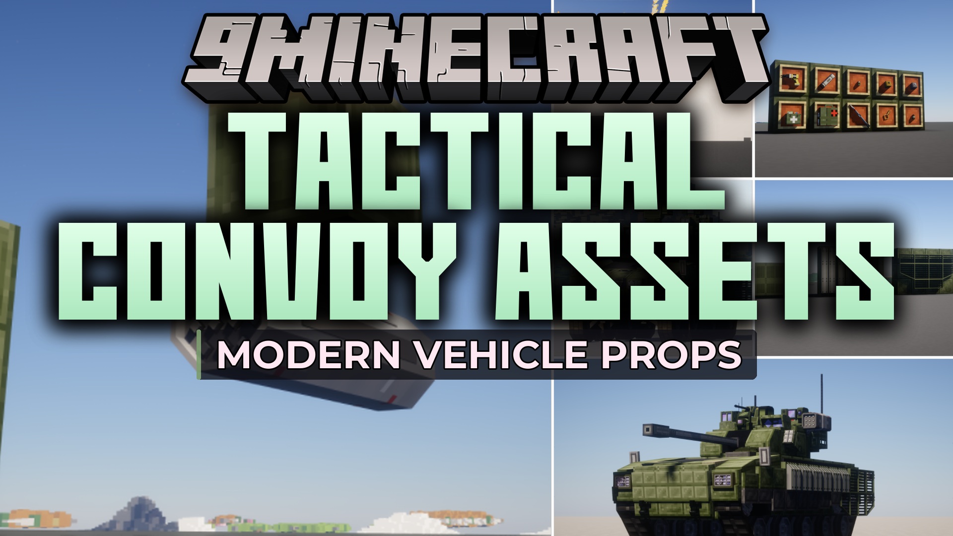 Tactical Convoy Assets Mod (1.21.1, 1.20.1) – Equip Combat Vehicles
