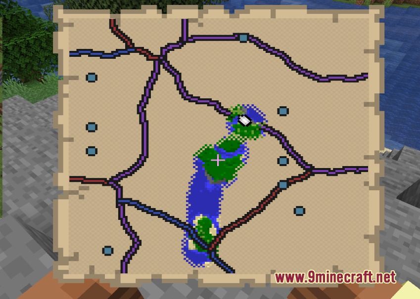 Tectonic Fury Mod Screenshot 4 A Minecraft map displaying tectonic plate boundaries and active fault zones