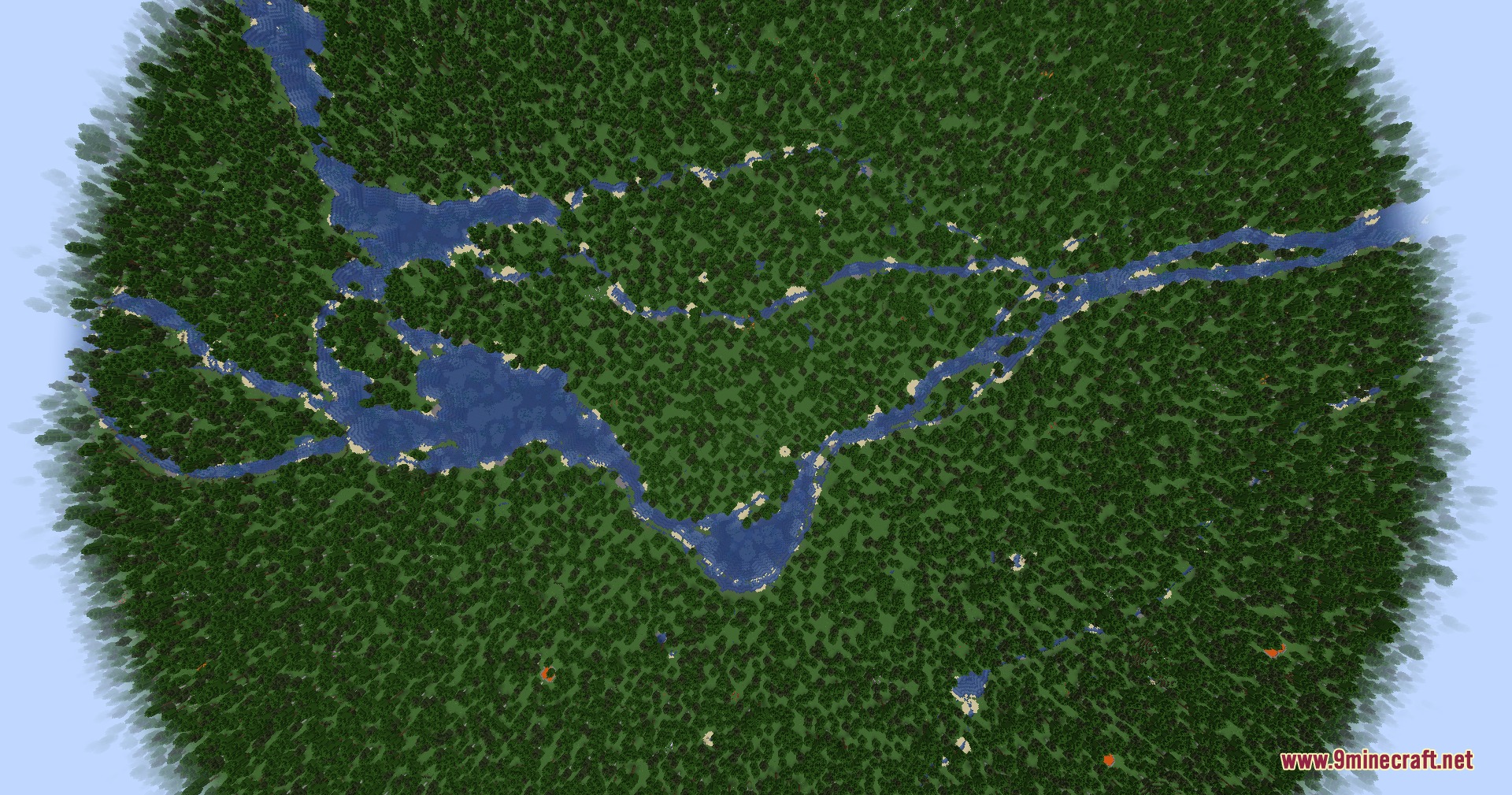 Terrarium Expanded Mod Screenshot 7 Terrarium Expanded Mod generates realistic Earth terrain with dense forests and rivers