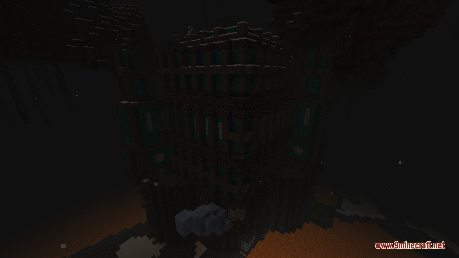 A massive Dark Fortress stands tall in a gloomy and mysterious new dimension