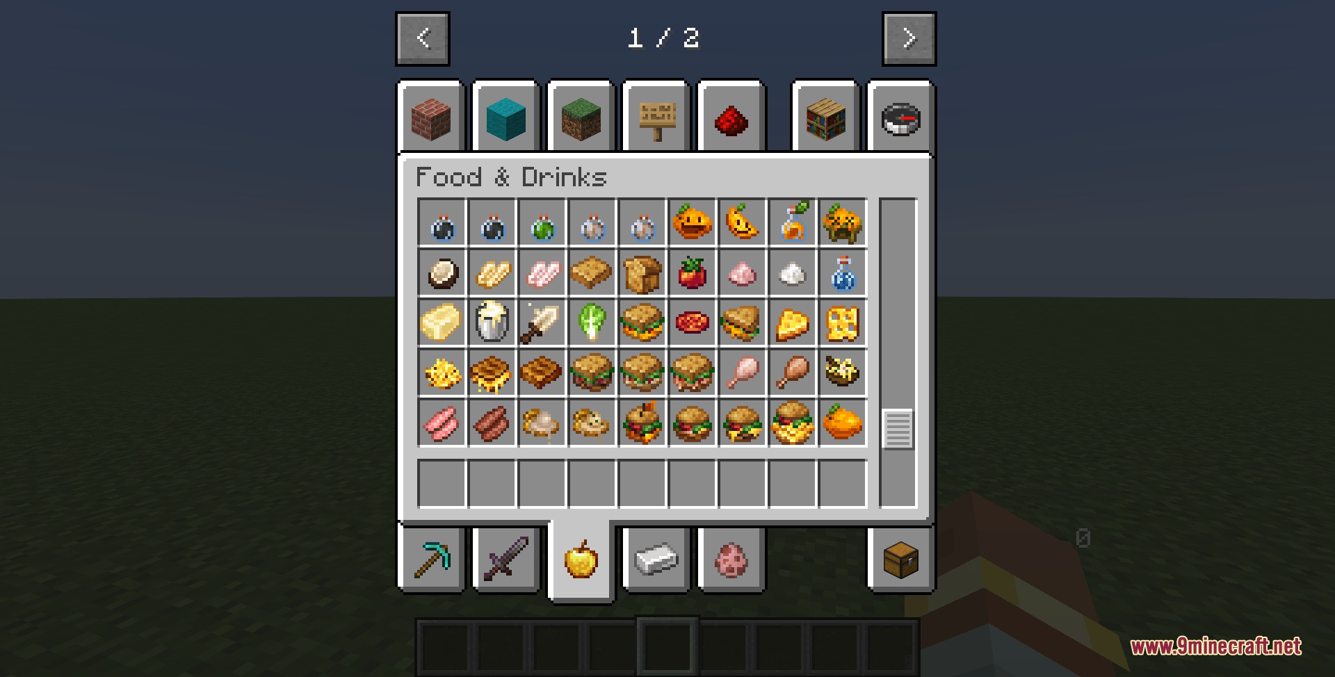 The Mango New Advent Mod Screenshot 7 The Mango New Advent Mod adds a custom food and drinks inventory tab