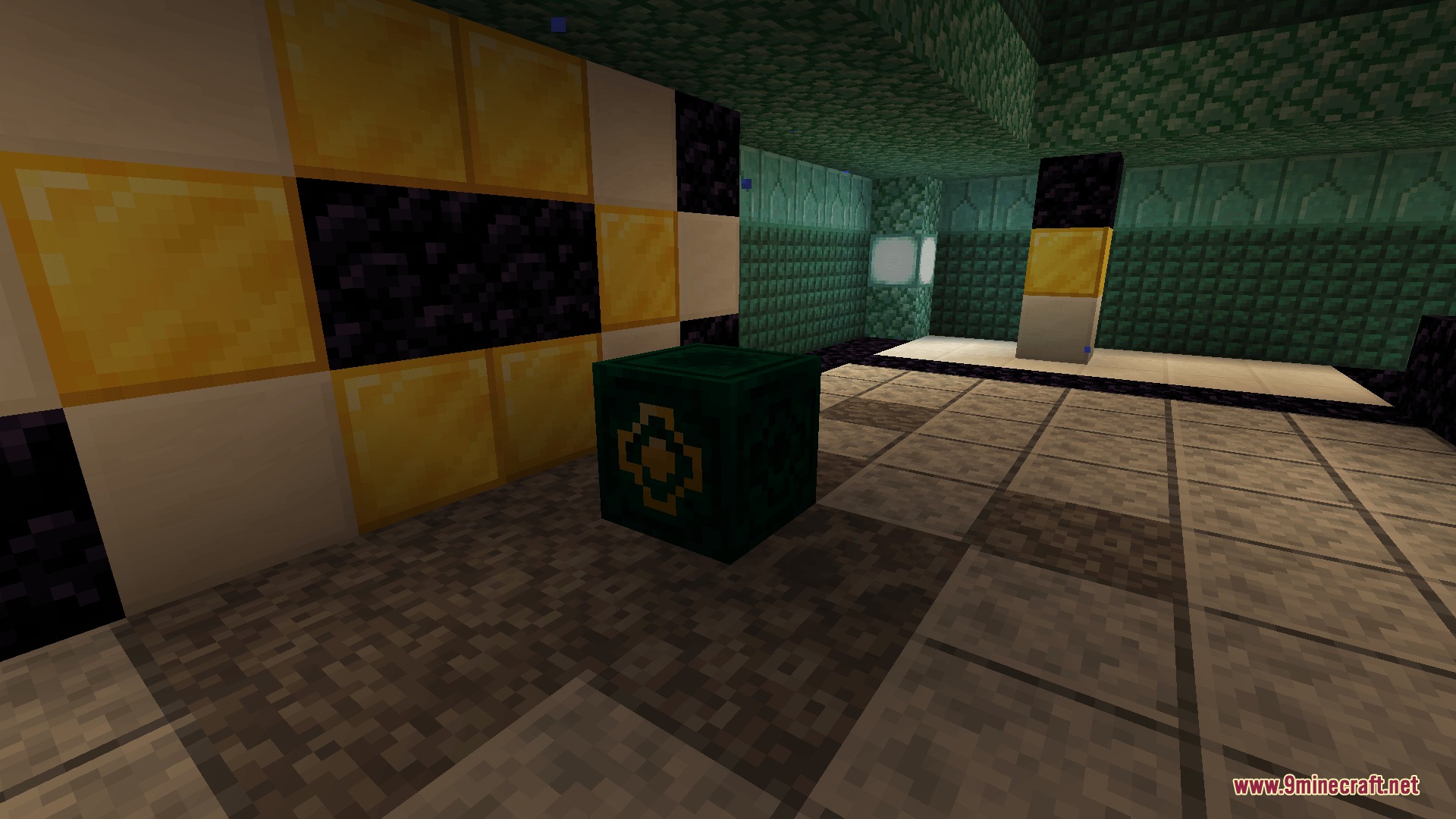 The Purgatory Mod Screenshot 3 Dark green ritual block inside the Sea Temple of Death