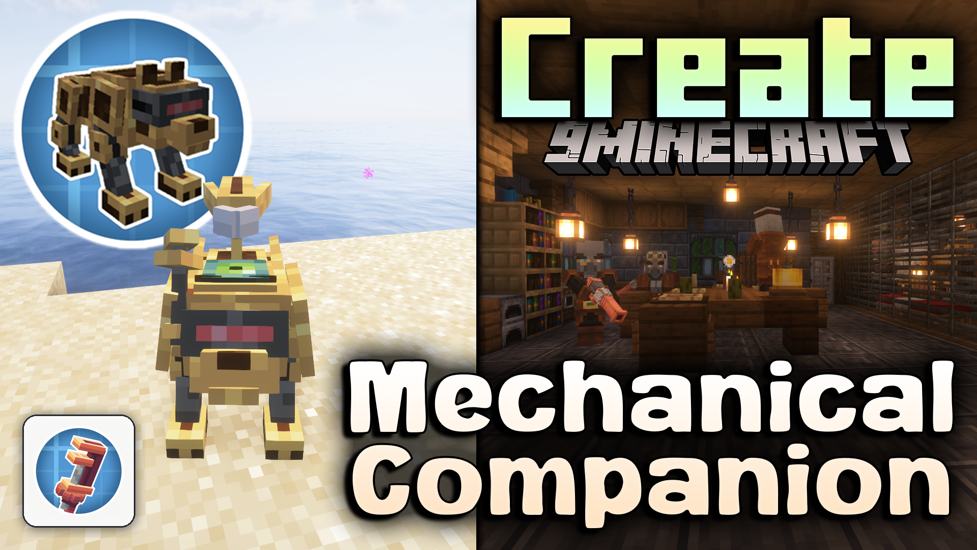 Create Mechanical Companion Mod (1.21.1, 1.20.1) – Your Own Upgradable Wolf