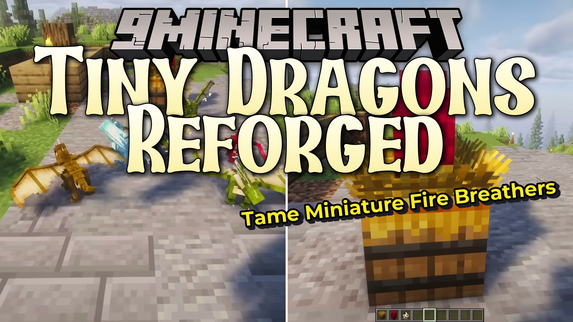Tiny Dragons Reforged Mod (1.21.1, 1.20.1) – Hatch and Command Fire-Breathing