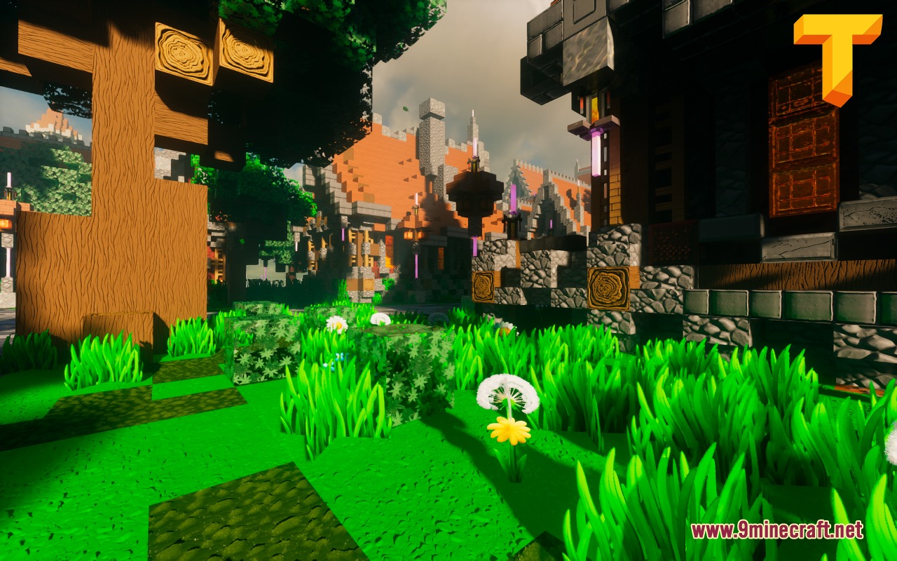 Toon Craft JE a Wonderfully Adorable Texture Pack Resource Pack Screenshot 3 Vibrant cartoon world featuring the smooth and colorful Toon Craft JE resource pack