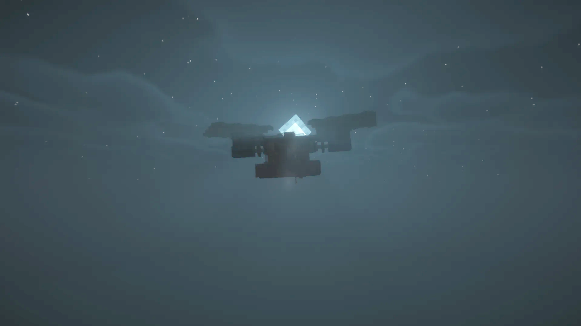 Tr 2 Raven Schematic Screenshots 2 A mechanical helicopter flying through the dark night sky with glowing blue light