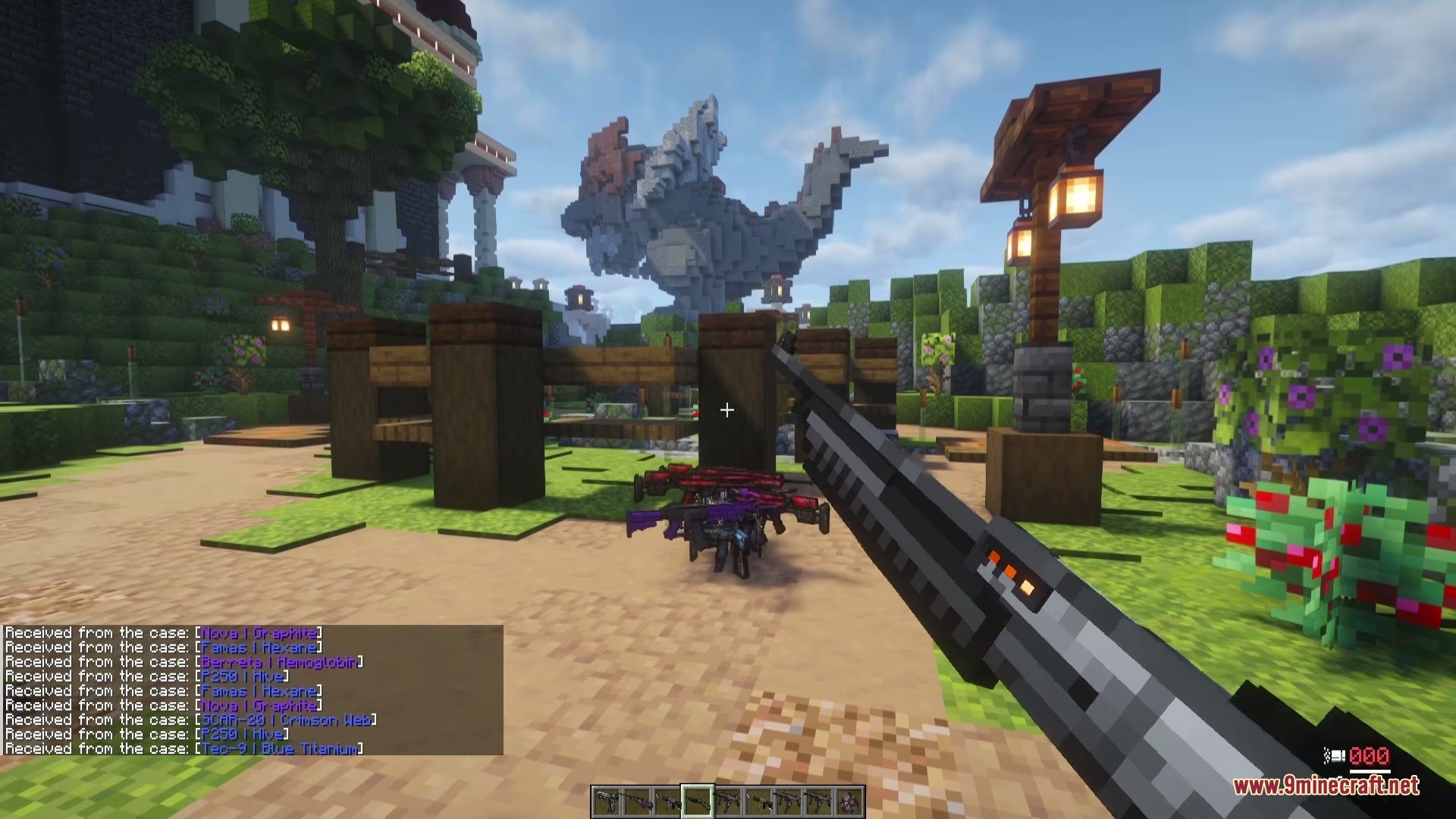 Tunneler Rush Mod Screenshot 11 A player holding a modern shotgun from the Tunneler Rush Mod