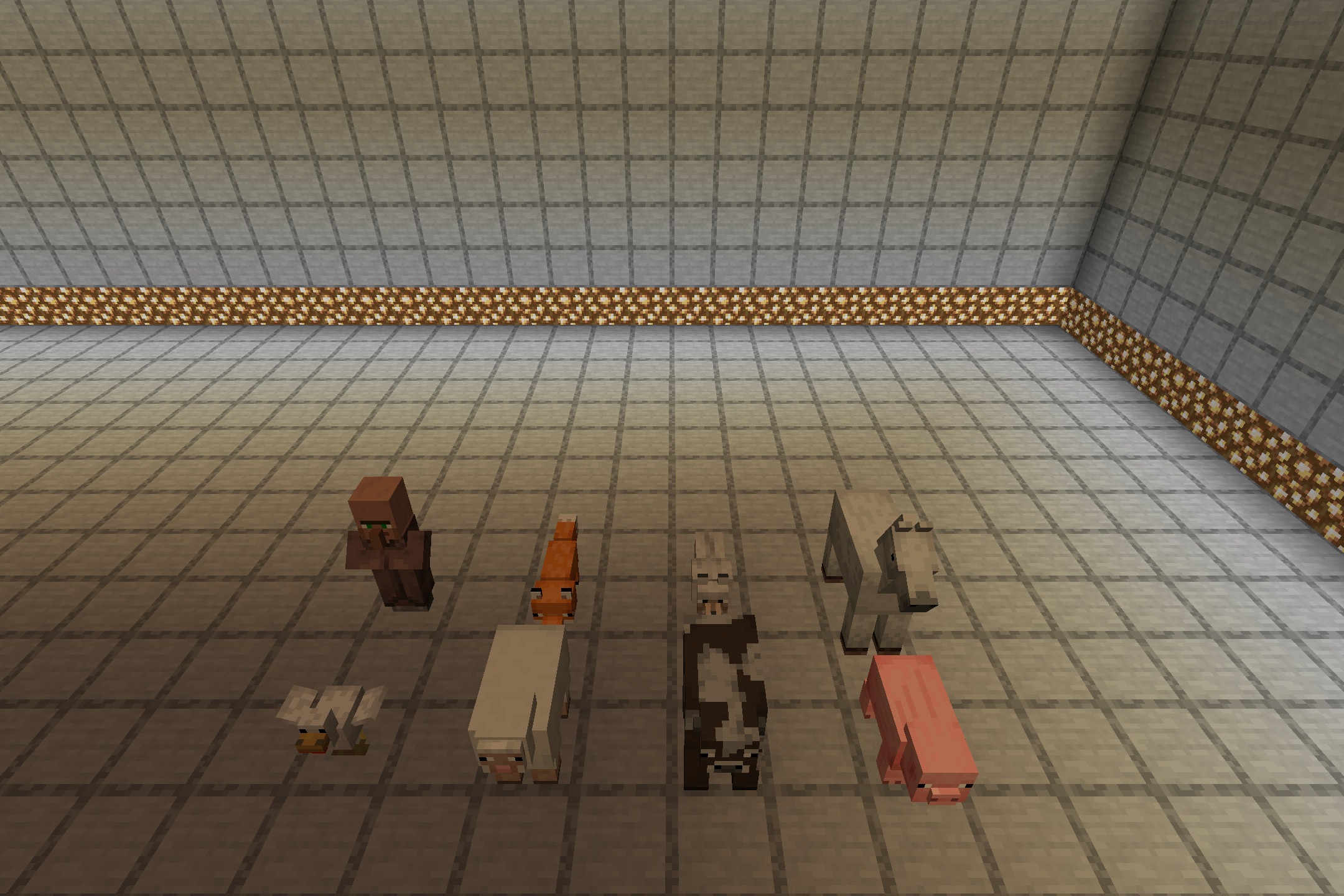 TwilightMercy's Minimal Armor Resource Pack Screenshot 5 Minecraft mobs wearing minimal armor sets including small crowns and shoulder pads