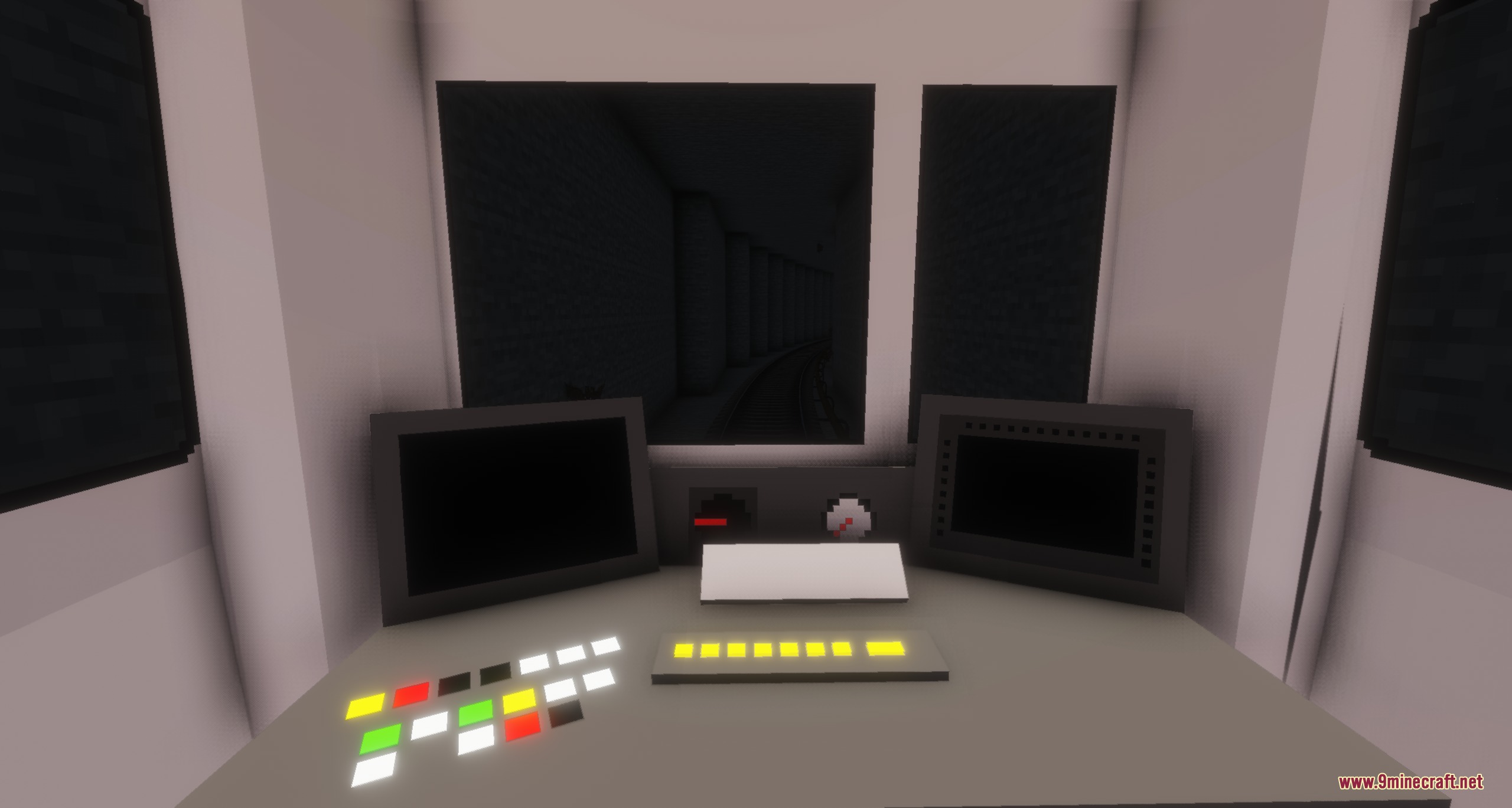 U Bahn Berlin Pack Resource Pack Screenshot 6 Detailed driver cabin of a subway train with various controls and screens