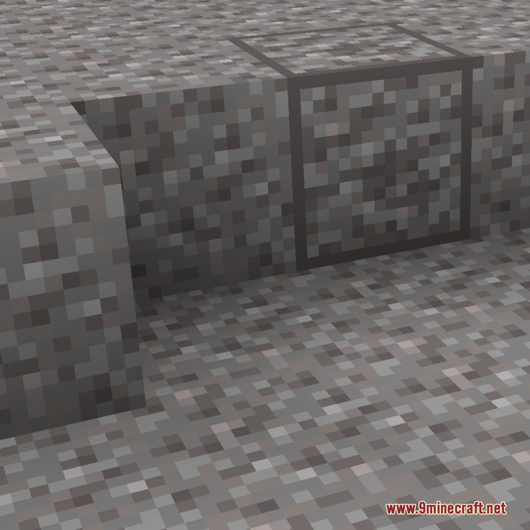 UHC Optimized Resource Pack Screenshot 5 Minecraft stone blocks showing the clean textures from the resource pack