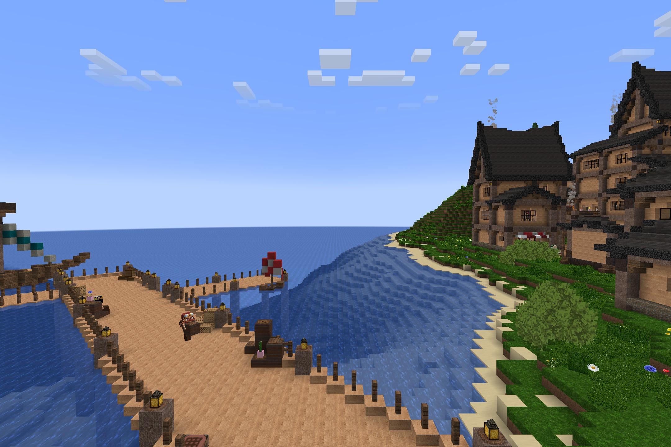 URBAN Resource Pack transforms a coastal village with highly detailed textures
