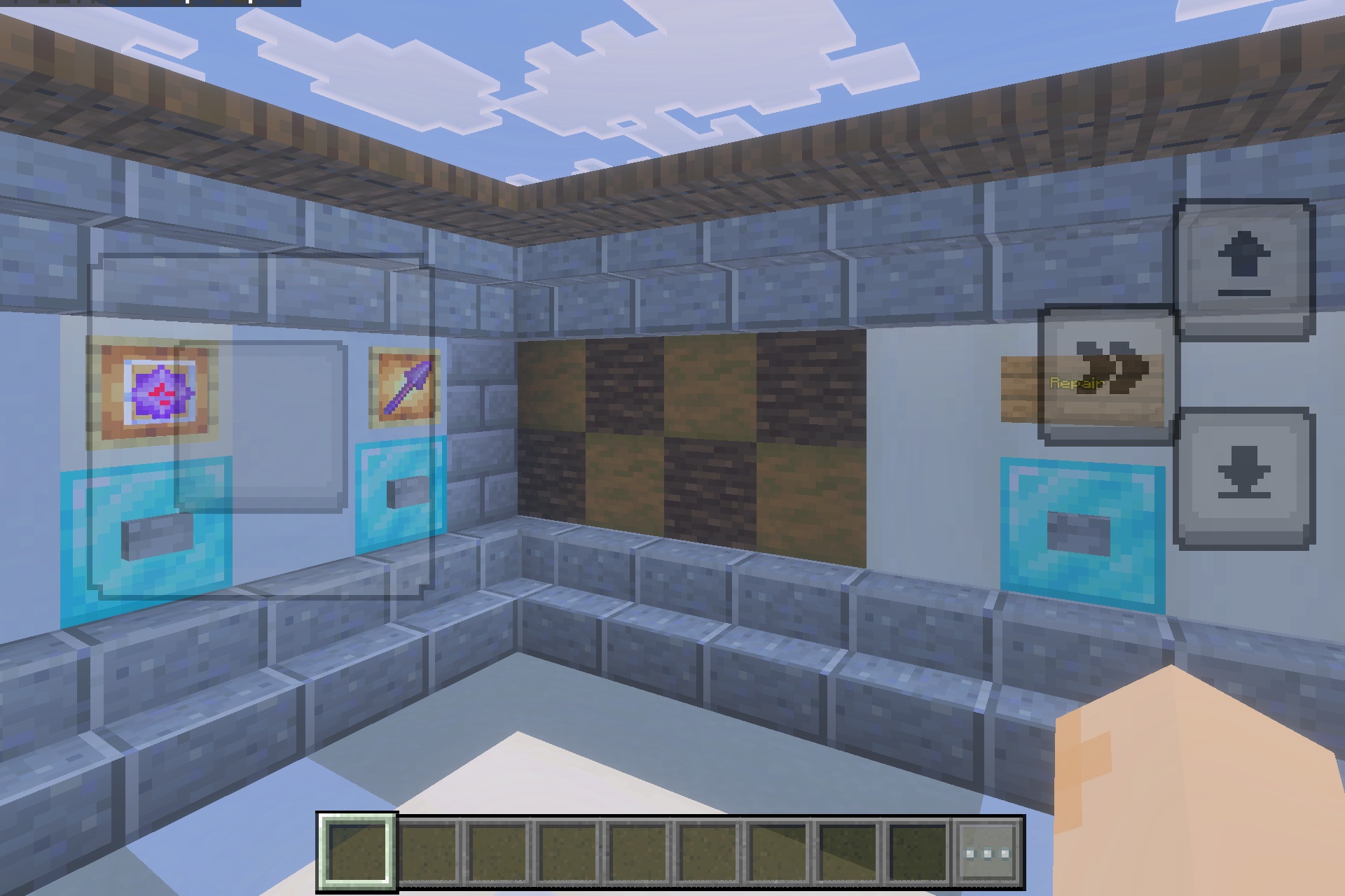 Ultimate All Kits PvP Map Screenshot 1 The Ultimate All Kits PvP map features a room for selecting combat equipment