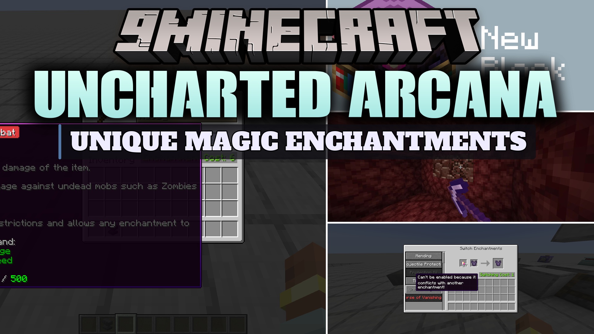 Uncharted Arcana Mod (1.21.1) – Combine Any Enchantment and Phase