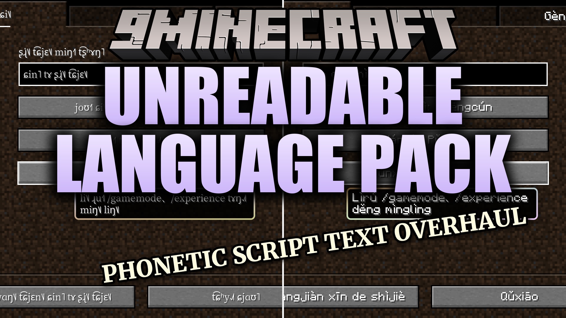Unreadable Language Pack Resource Pack