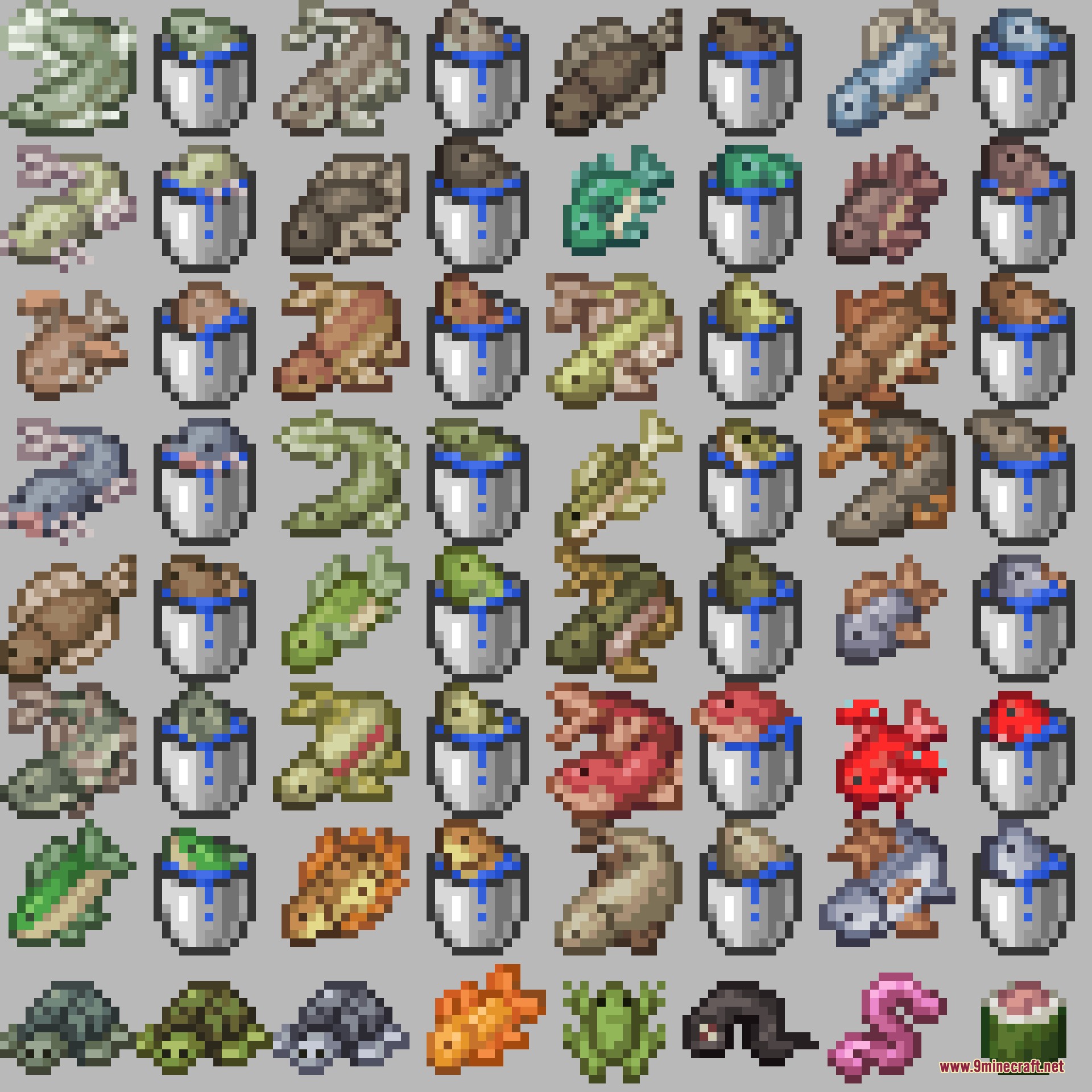 Updated Aquaculture 9minecraft Resource Pack Screenshot 1 Various fish species and aquatic creatures from the Updated Aquaculture resource pack