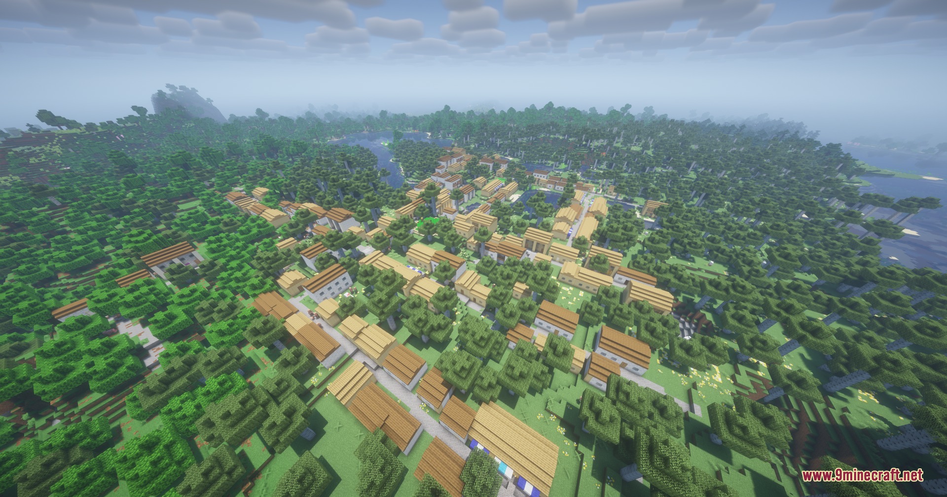 Urban Sprawl Expansion Mod generates a massive dense town in a forest