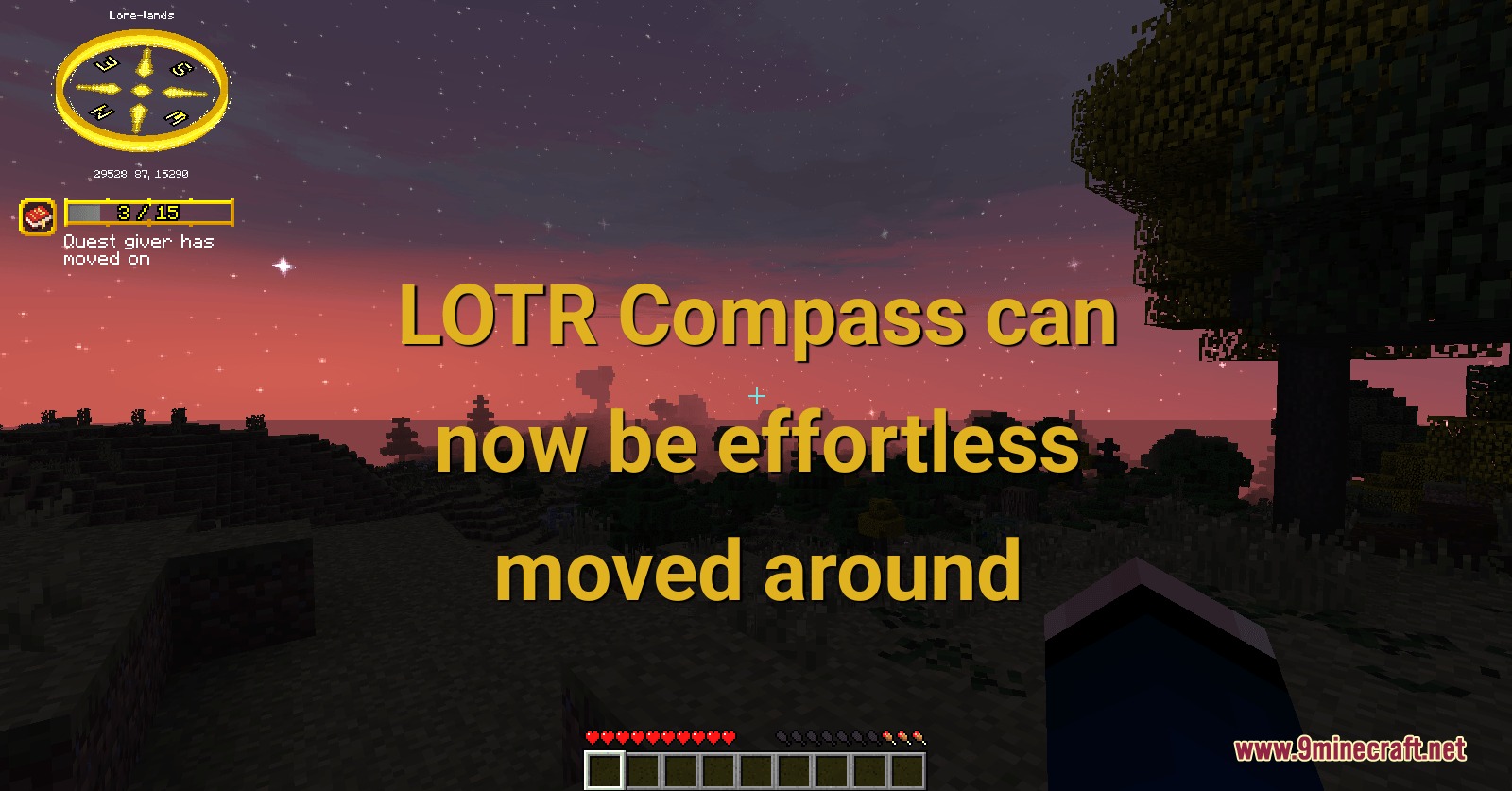 Valiant Bastion Utility Mod Screenshot 4 The Lord of the Rings compass can be moved across the screen