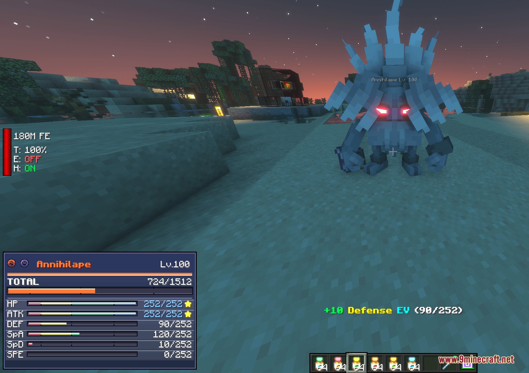 Vanguard Stat Zenith Mod Screenshot 1 Vanguard Stat Zenith Mod showing effort value progress for an Annihilape in Minecraft