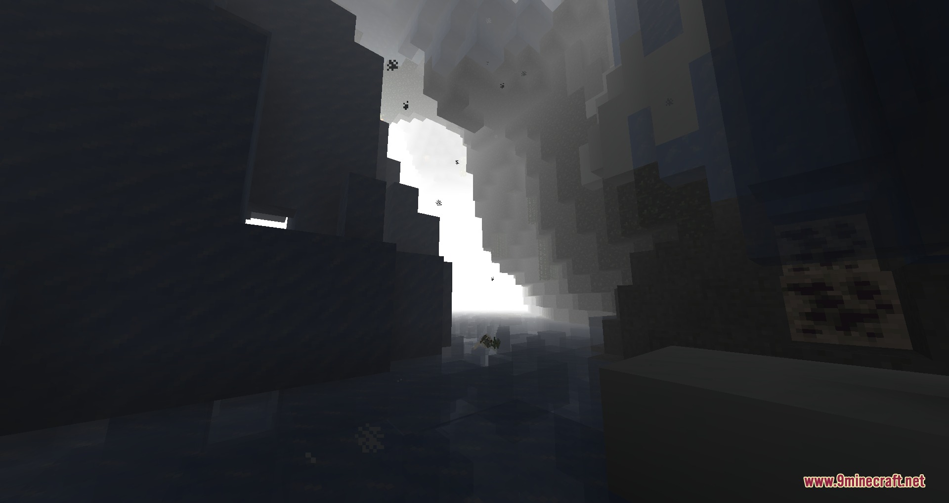 Vanguard of the Abyss Mod Screenshot 5 A mysterious foggy dimension with small creatures and a bright distant light